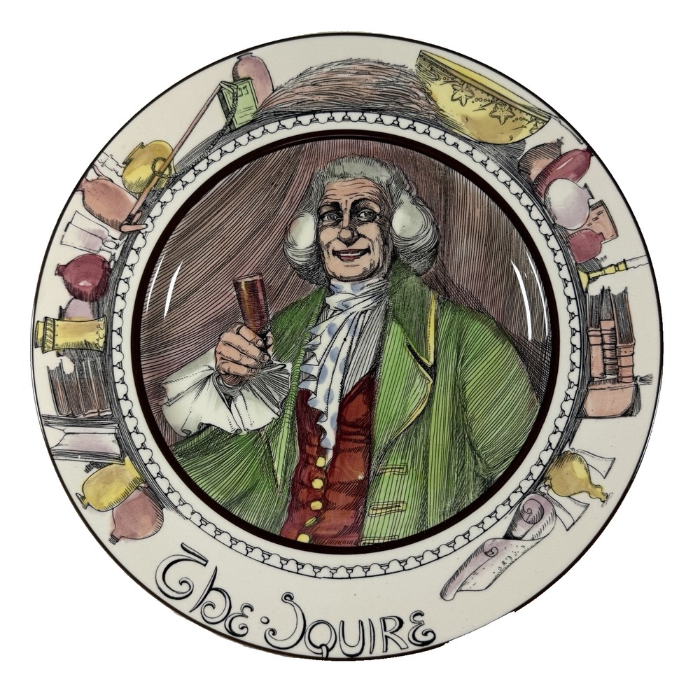 Royal Doulton "The Squire" Rack‎ Plate 10.5" Professionals Series 1940 Vintage